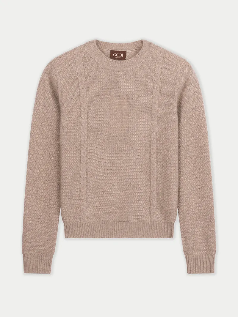 Kaschmir-Pullover mit Rundhals