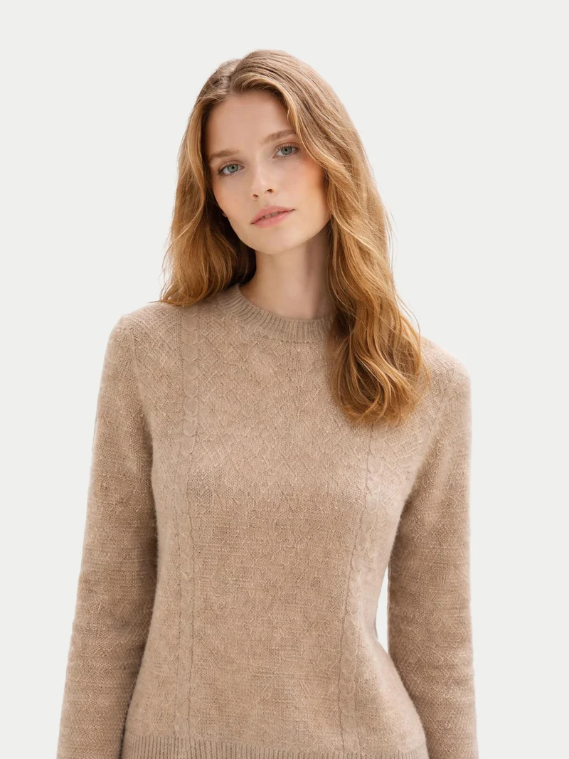 Kaschmir-Pullover mit Rundhals