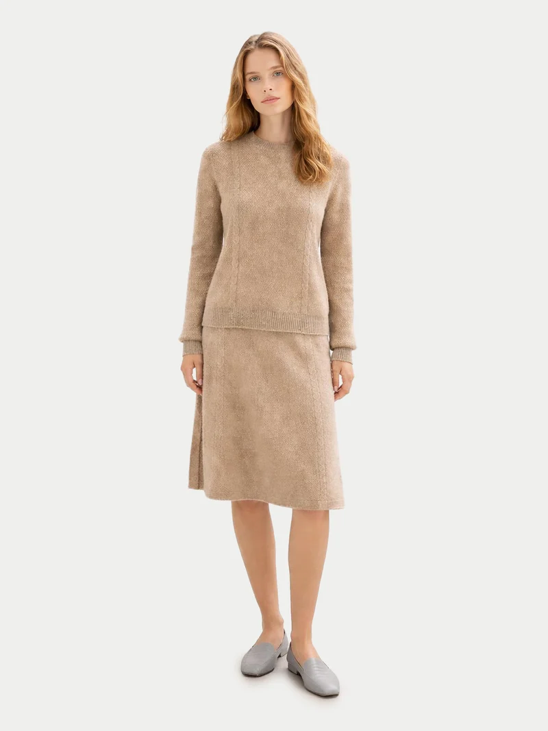 Kaschmir-Pullover mit Rundhals