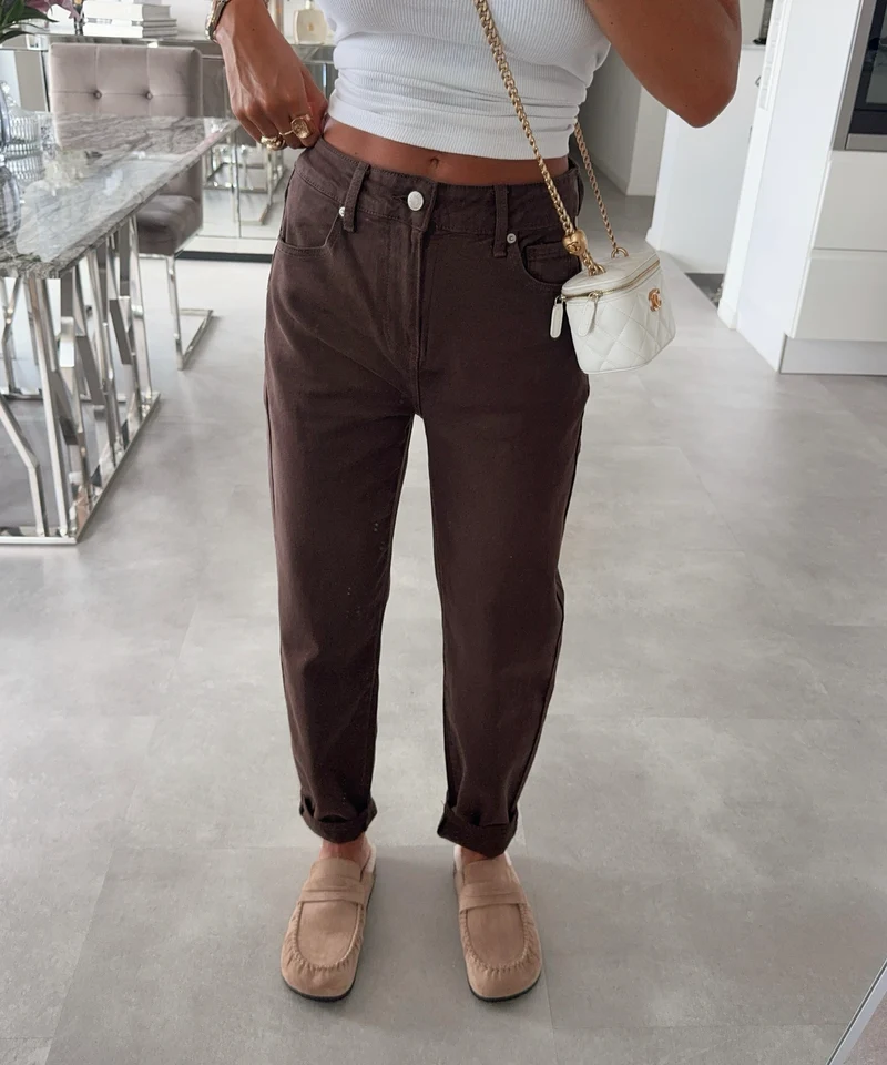 Stretch Mom Jeans Rumi Braun