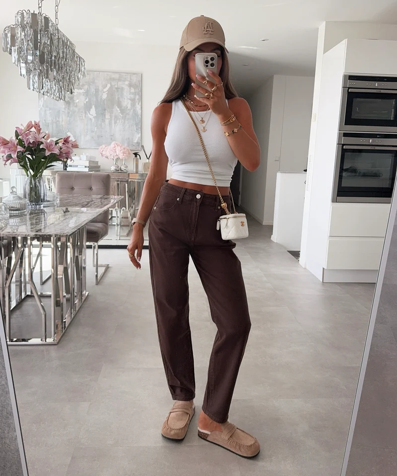 Stretch Mom Jeans Rumi Braun