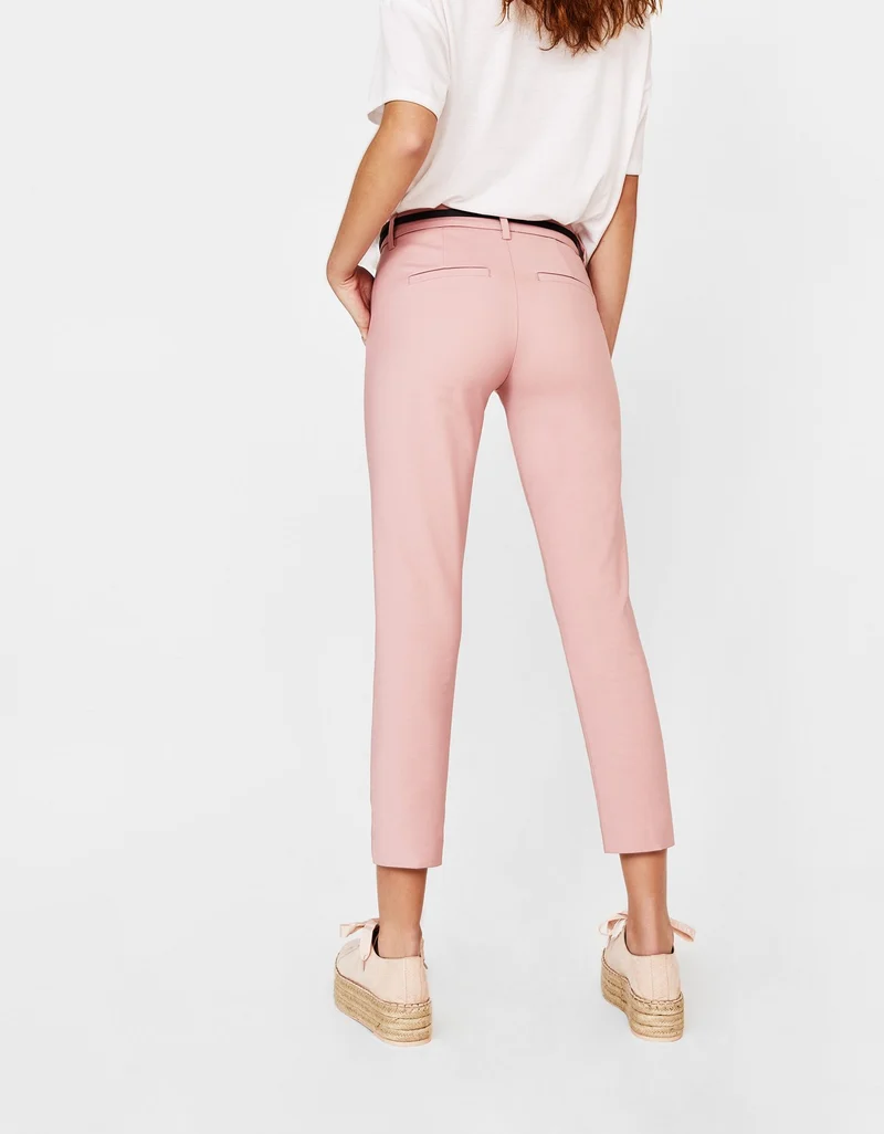 Belted chino trousers polo