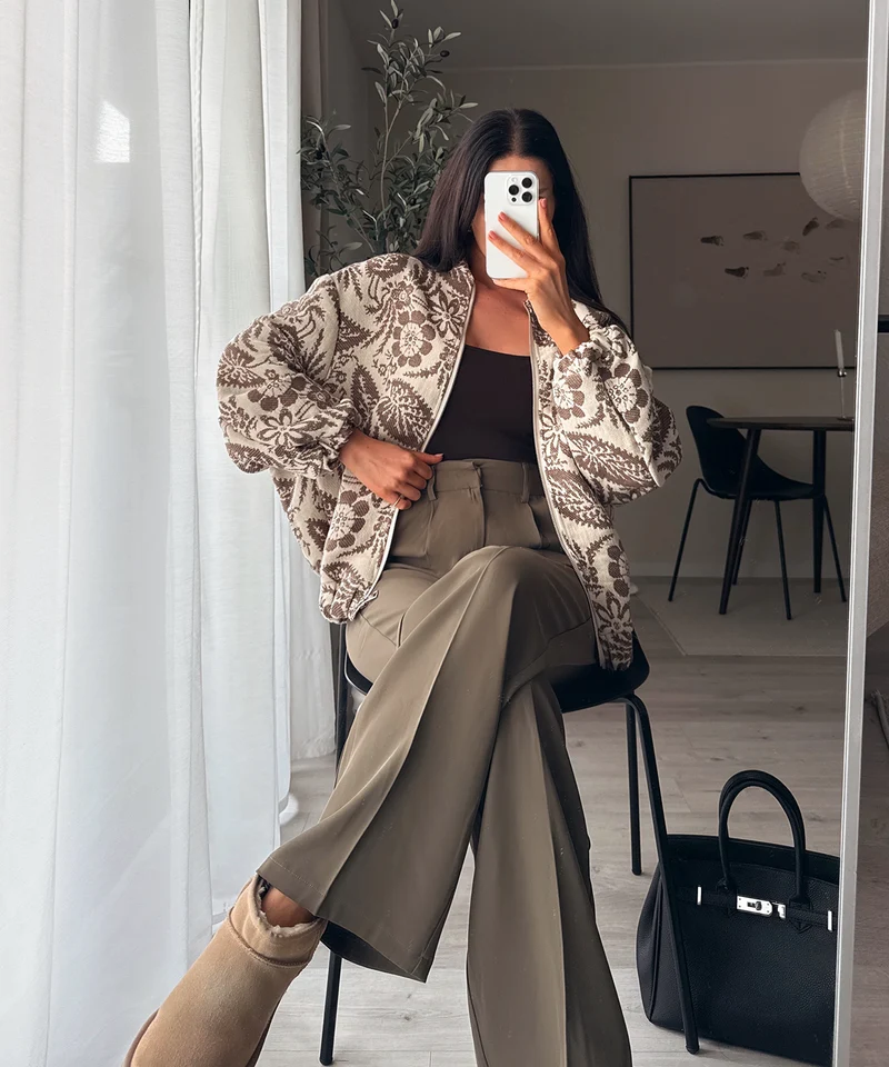 Bundfaltenhose Cleo Khaki