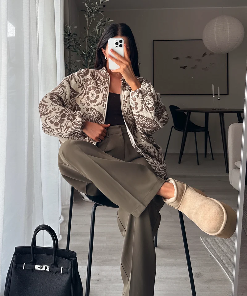 Bundfaltenhose Cleo Khaki