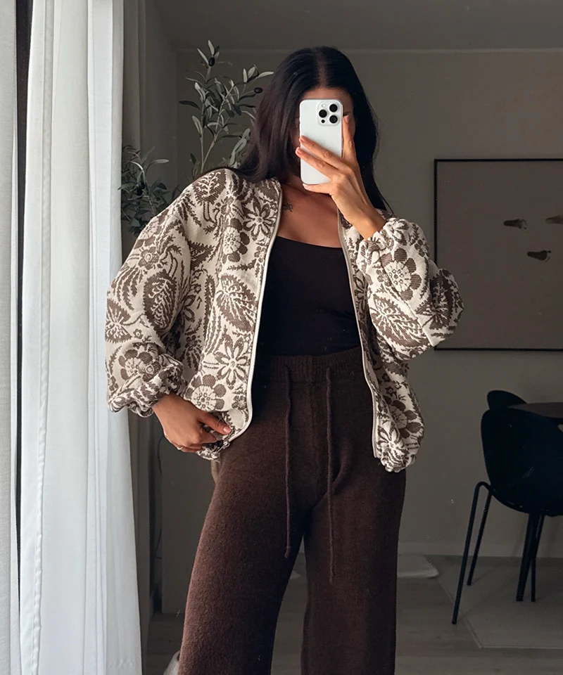 Stoffhose Melou Braun