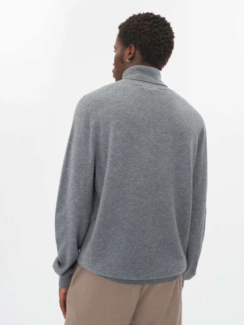 Basic Kaschmir Rollkragenpullover