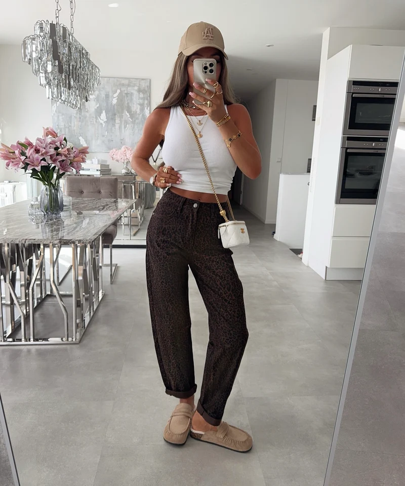 Stretch Mom Jeans Yara Leo