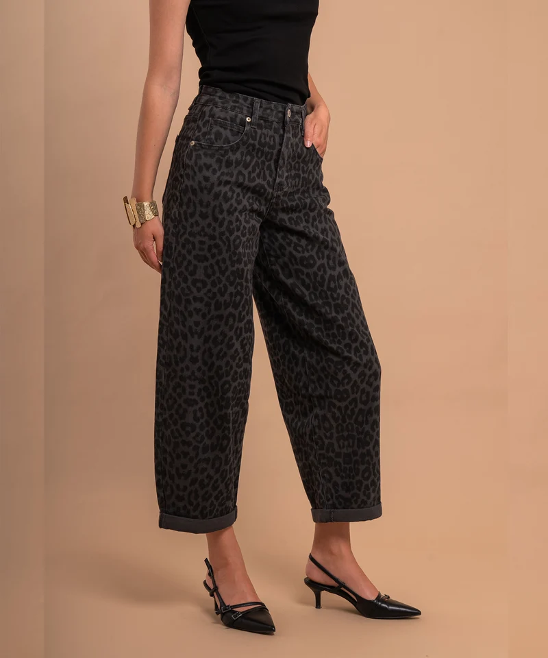 Stretch Balloon Jeans Lua Leo Grau