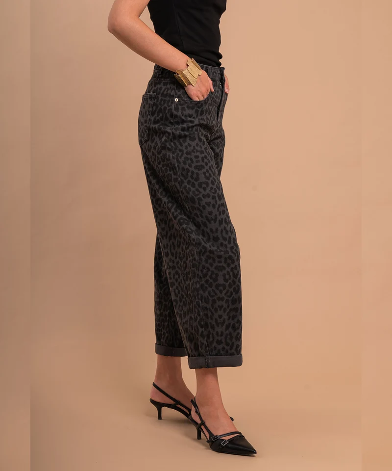Stretch Balloon Jeans Lua Leo Grau