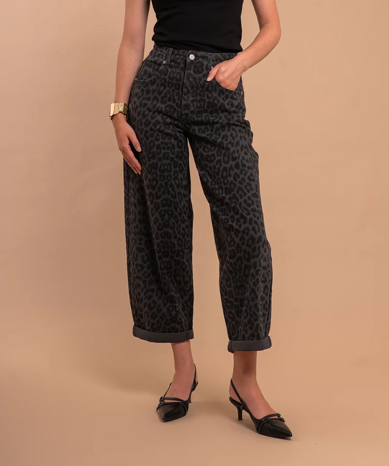 Stretch Balloon Jeans Lua Leo Grau