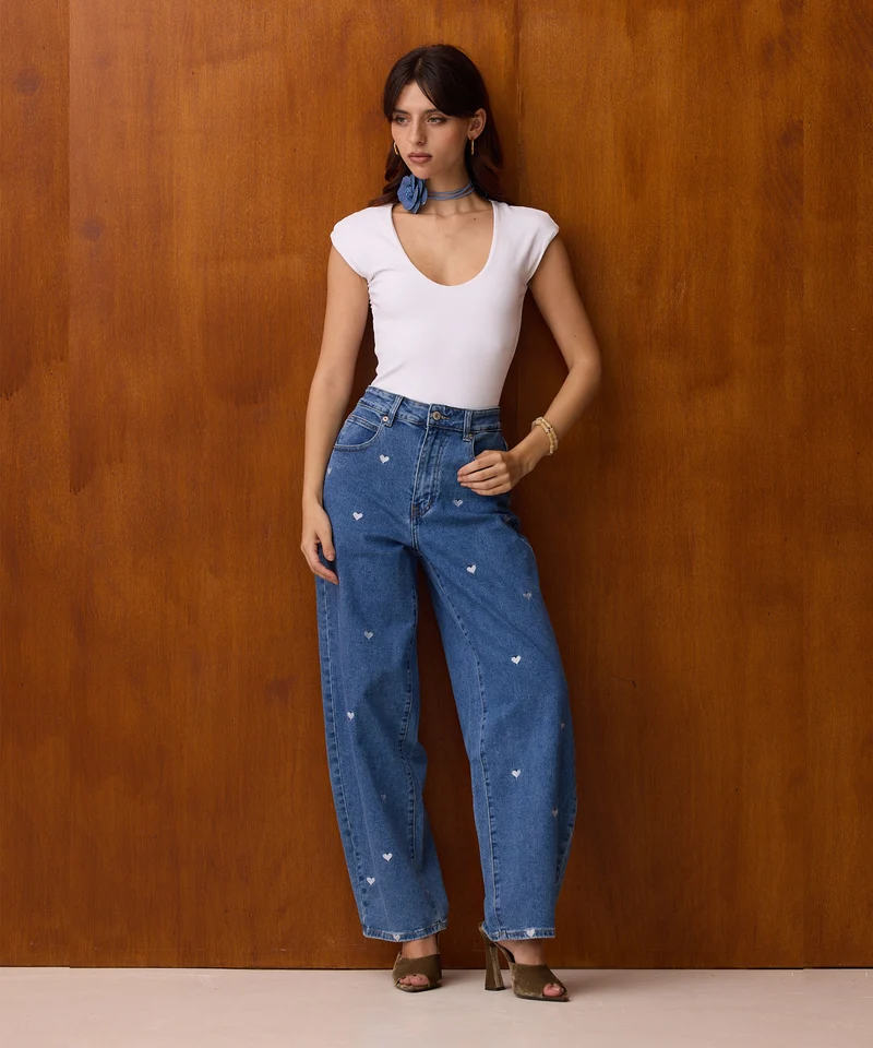 Stretch Balloon Jeans Hela Herzchen