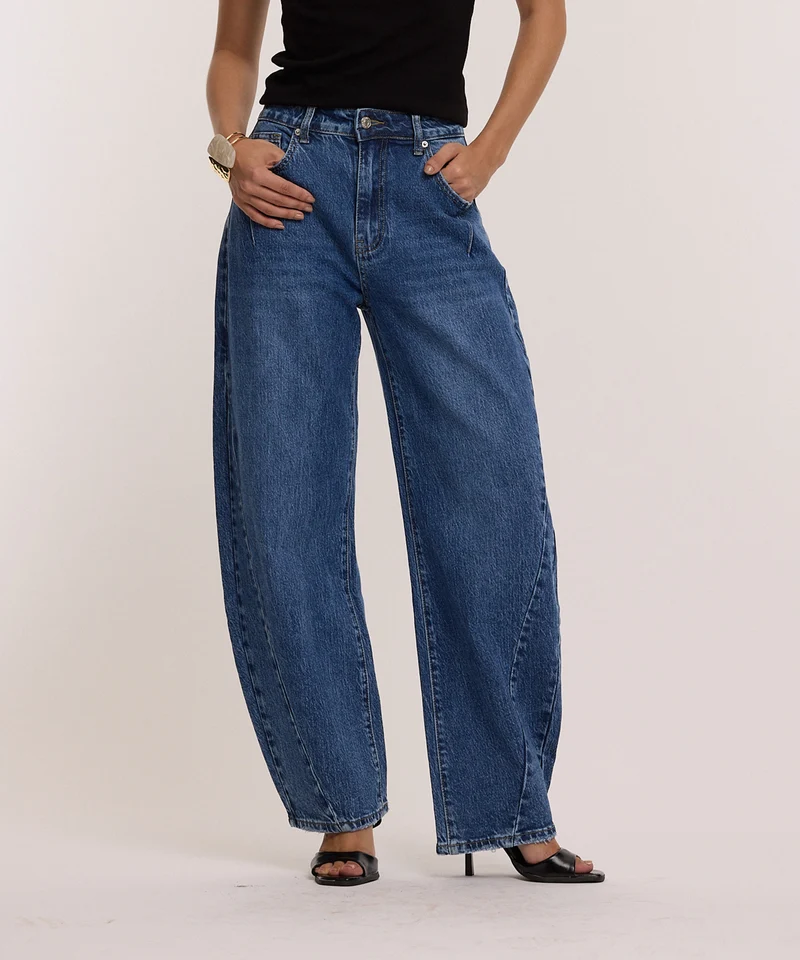 Stretch Balloon Jeans Ovia Vintage Dunkelblau