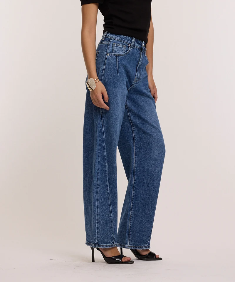 Stretch Balloon Jeans Ovia Vintage Dunkelblau
