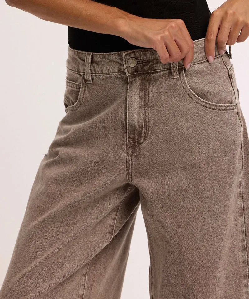 Stretch Balloon Jeans Laeticia Taupe