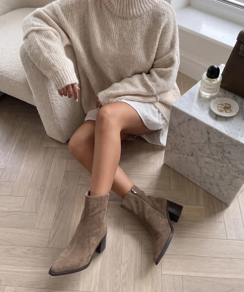 Stiefeletten Nela Taupe