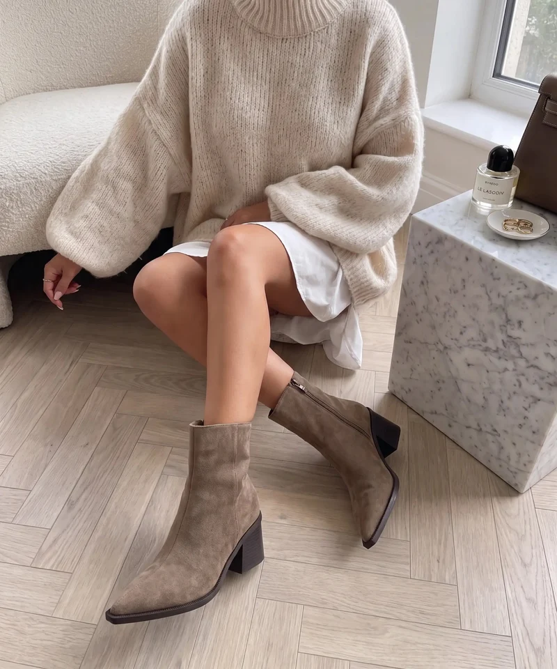 Stiefeletten Nela Taupe