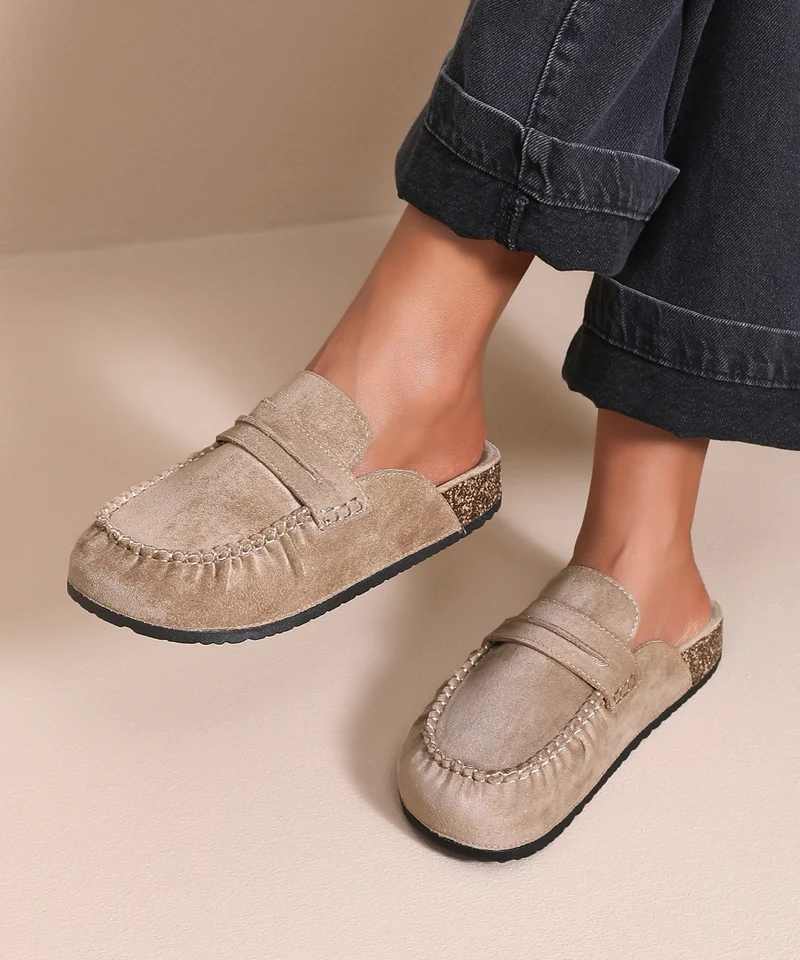 Mules Lumi Beige