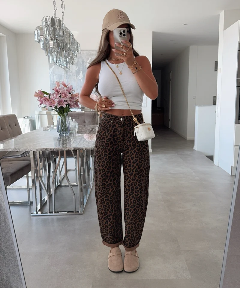 Stretch Mom Jeans Nerina Leo Braun