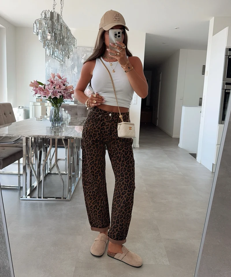 Stretch Mom Jeans Nerina Leo Braun