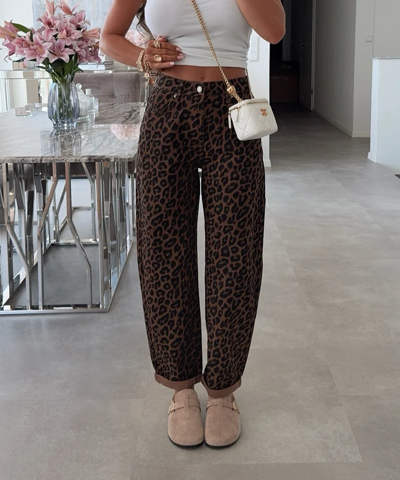 Stretch Mom Jeans Nerina Leo Braun