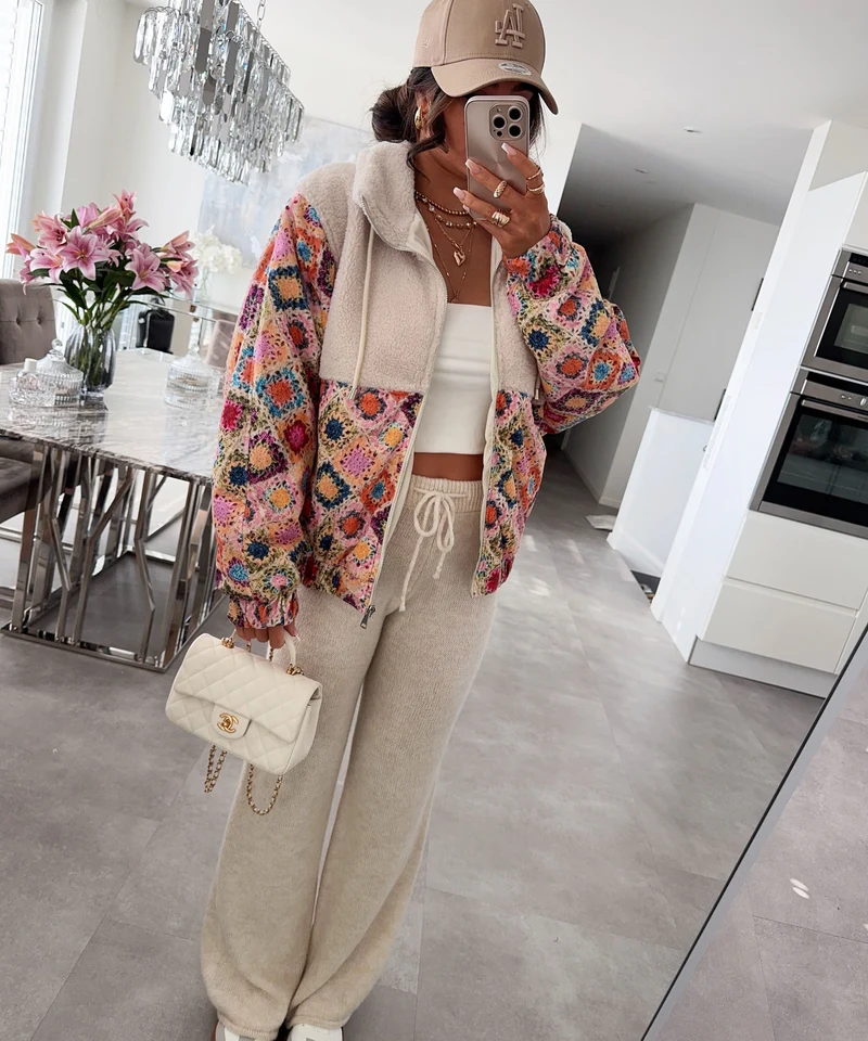 Jacke mit Teddyfell Lois Bunt
