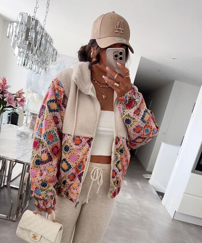 Jacke mit Teddyfell Lois Bunt