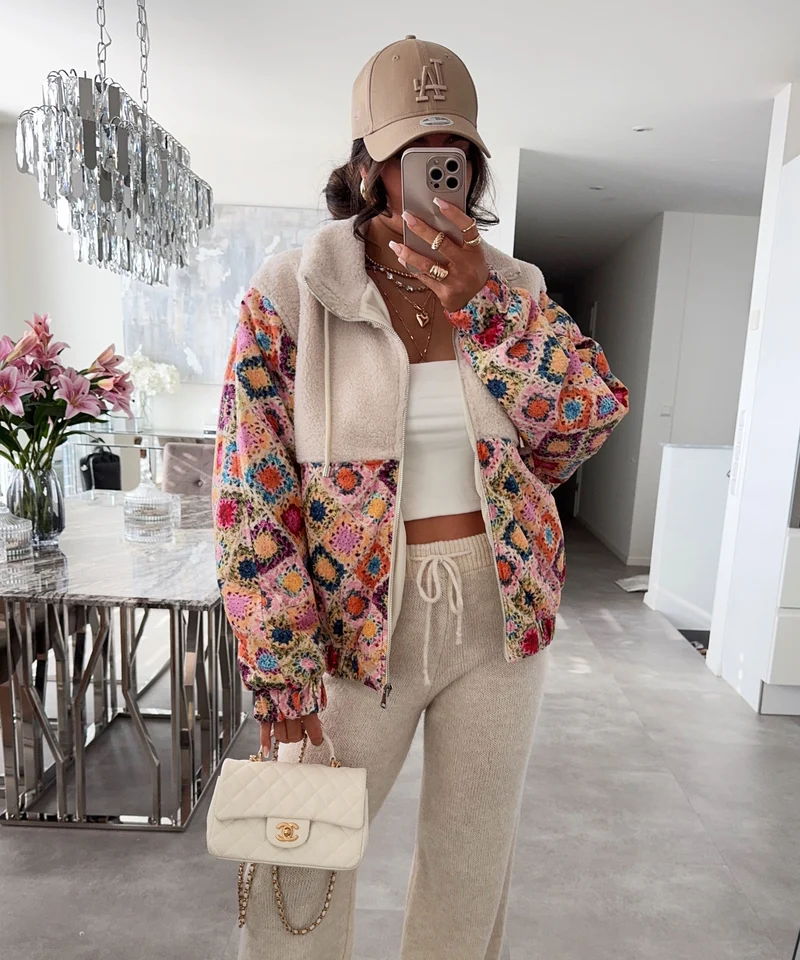 Jacke mit Teddyfell Lois Bunt