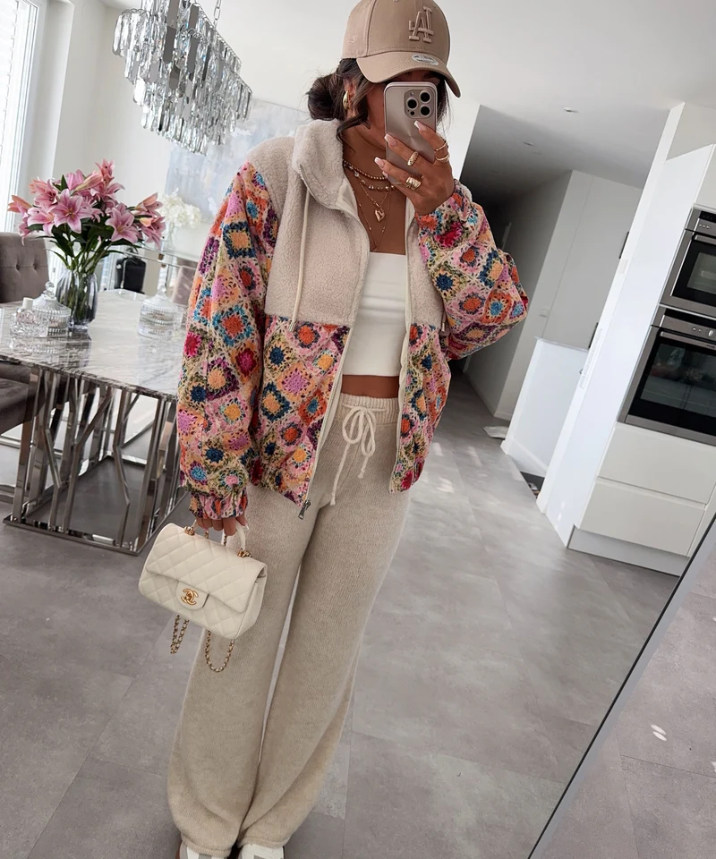Jacke mit Teddyfell Lois Bunt