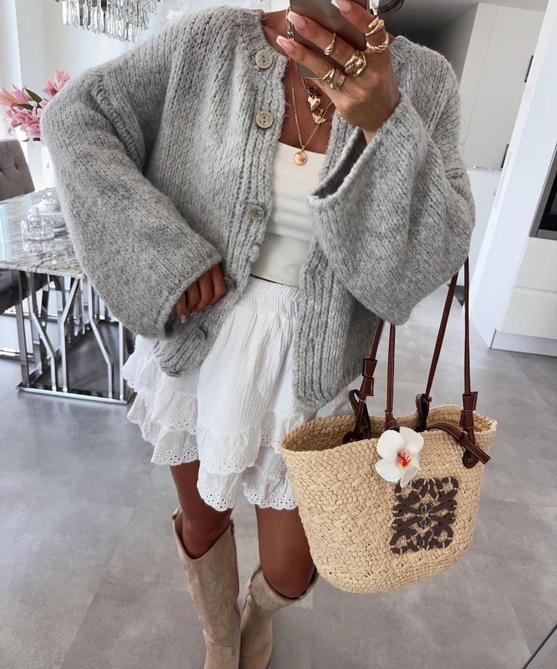 Cardigan Dania Grau