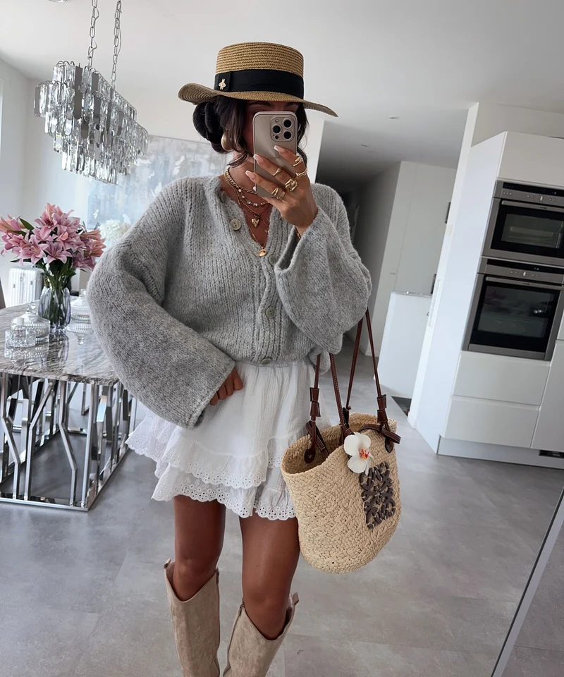 Cardigan Dania Grau