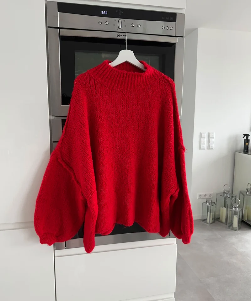 Oversize Pullover Nata Rot