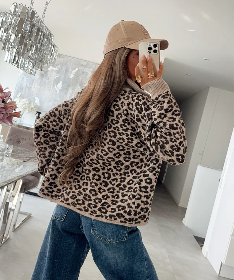 Leo Zip Jacke Savi Taupe