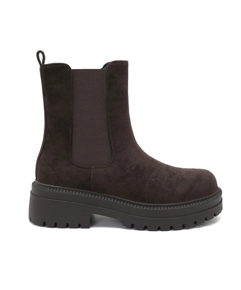 Wildleder Chelsea Boots Lania Dunkelbraun