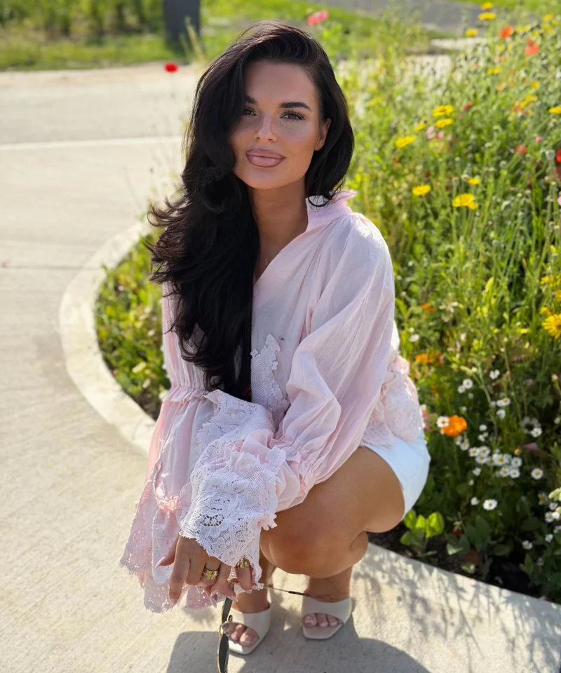 Baumwoll Bluse Cleonora Rosa
