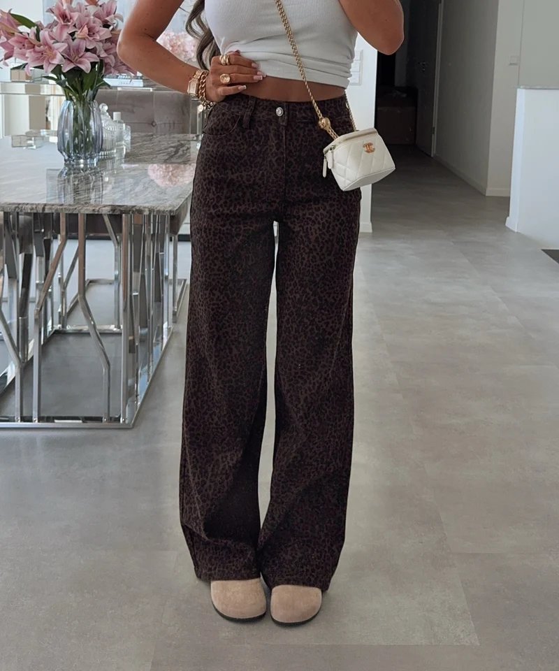 Stretch Wide Leg Jeans Avena Leo