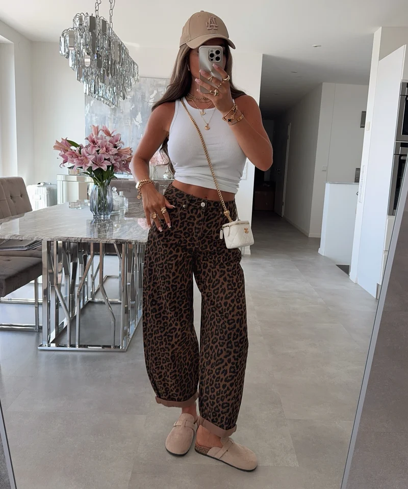 Balloon Jeans Naelia Leo Braun