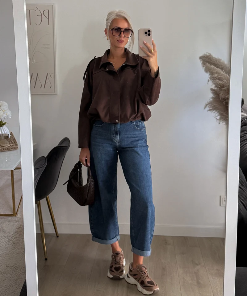 Stretch Balloon Jeans Aviana Dunkelblau
