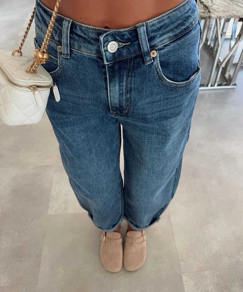 Stretch Balloon Jeans Aviana Dunkelblau