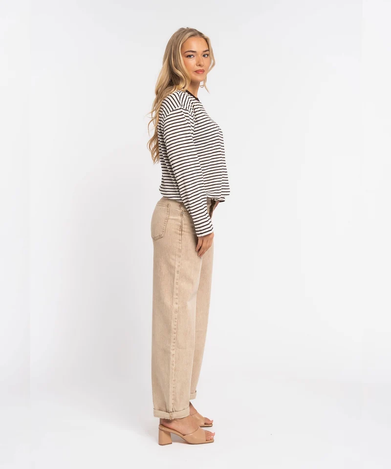 Stretch Balloon Jeans Laeticia Beige
