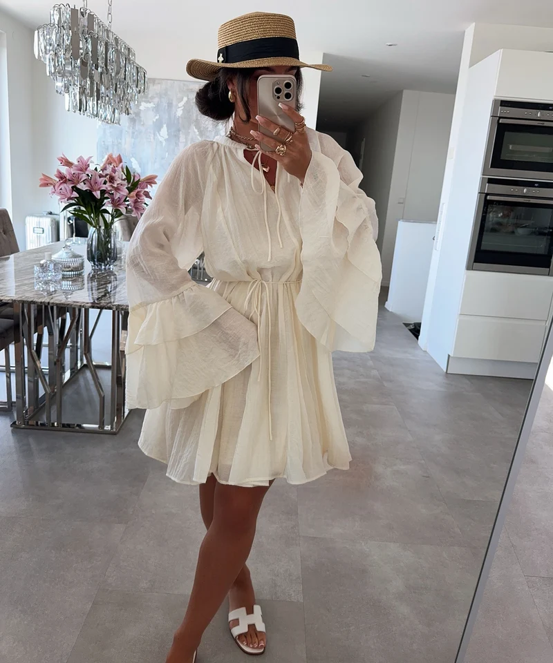 Kleid Julya Beige