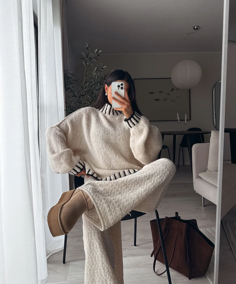 Strickhose Lilya Uni Beige