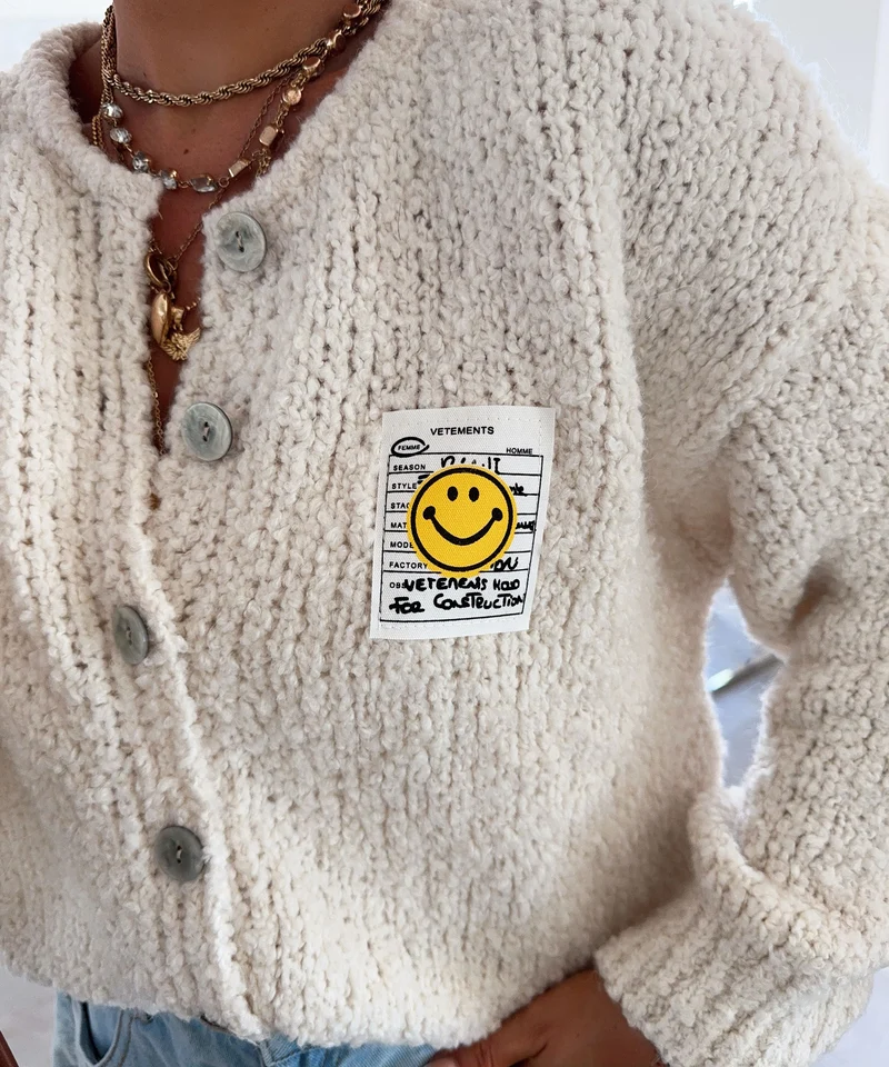Boucle Cardigan Lalya Beige