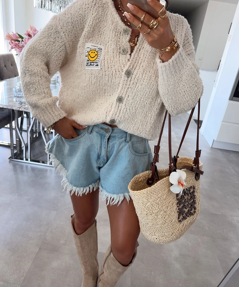Boucle Cardigan Lalya Beige
