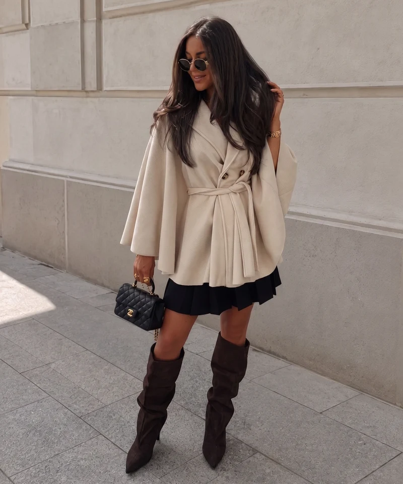 Poncho Welling Beige