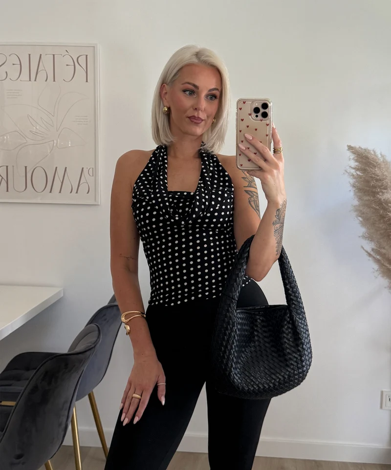 Neckholder Top Zuna Schwarz
