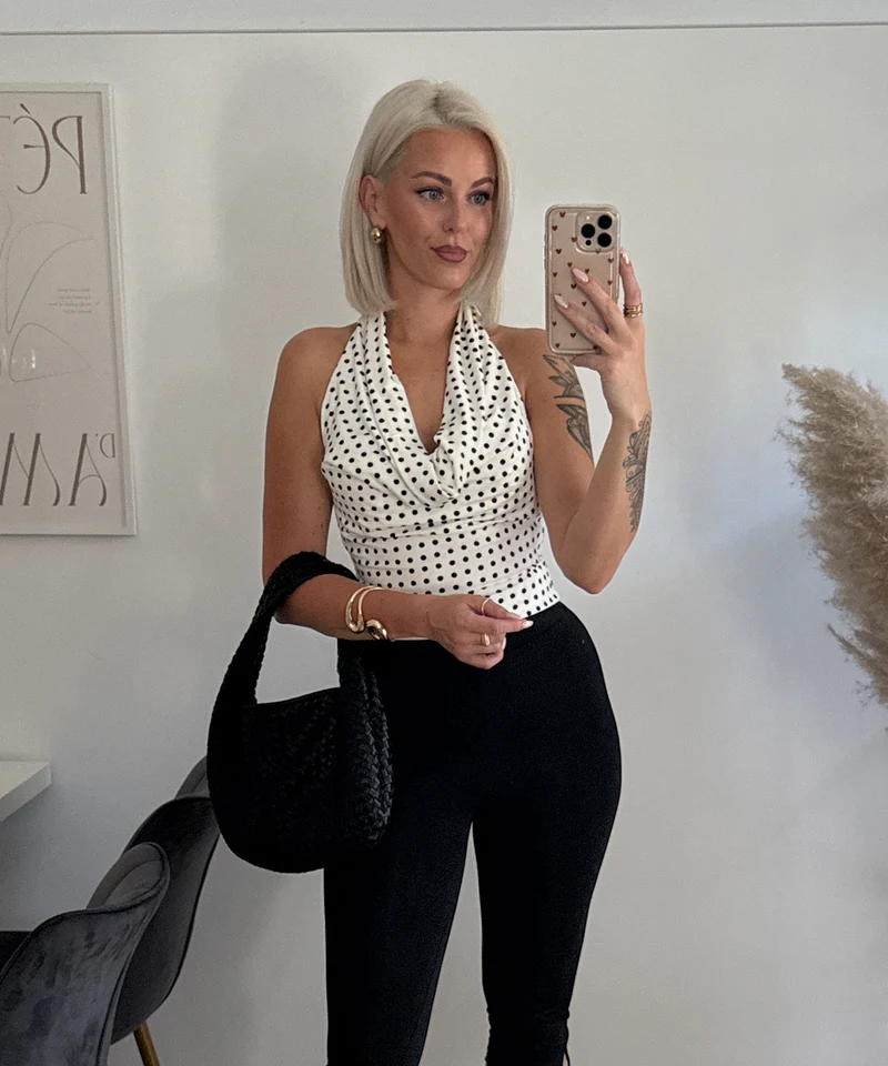 Neckholder Top Zuna Weiß