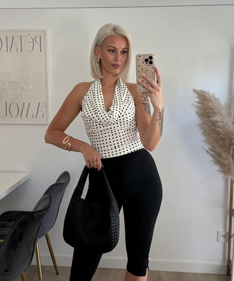 Neckholder Top Zuna Weiß