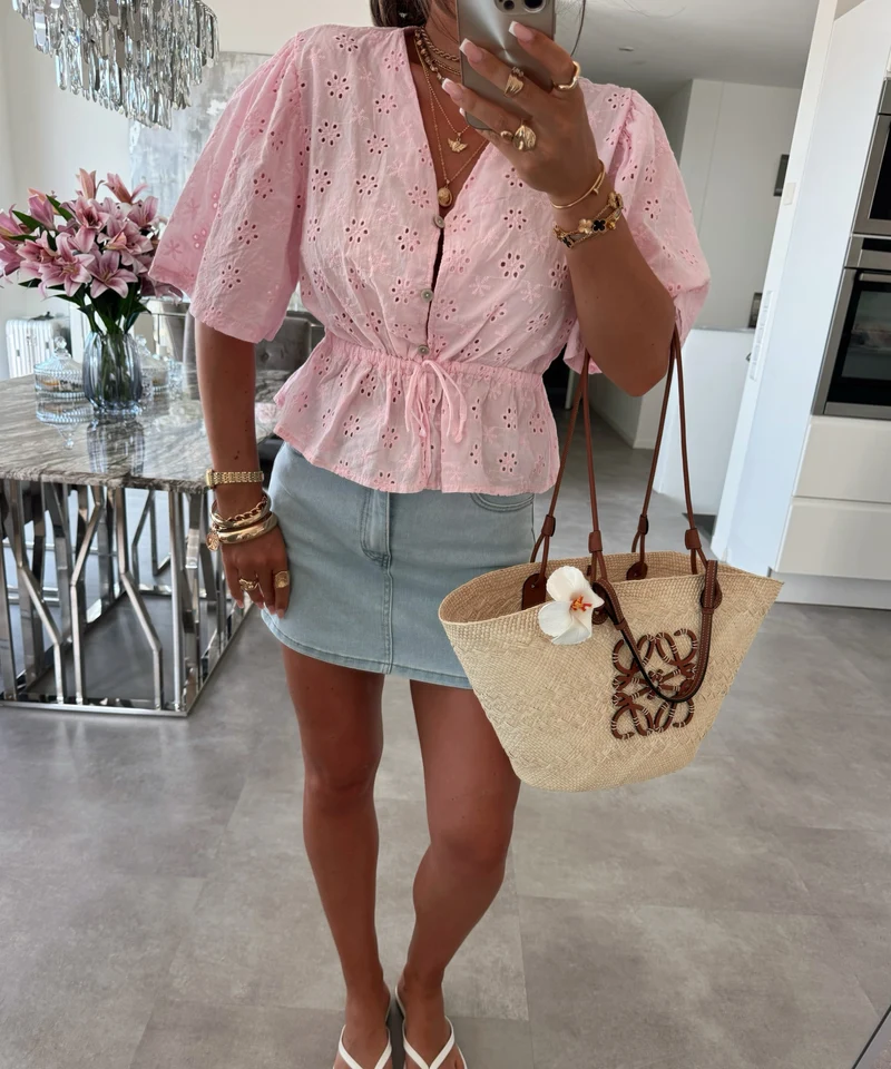 Bluse Katrin Rosa
