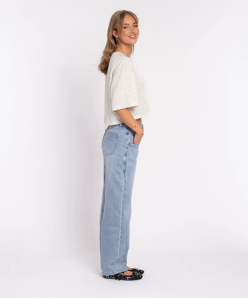 Barrel Jeans Miranda Hellblau