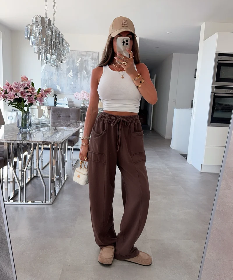 Jogginghose Lyselle Hellbraun